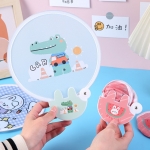 휴대용 원터치 접이식 캐릭터 부채