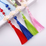 비즈 금장 전통부채 노리개 장신구