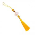 비즈 금장 전통부채 노리개 장신구