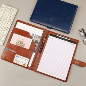 A4 가죽 서류 파일 폴더 비즈니스 클립 보드