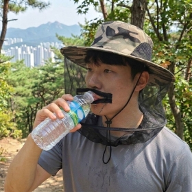 등산 낚시 방충모 얼굴 보호망 벌레 차단 모자