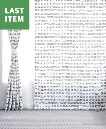 레터링 DTP암막커튼 (블랙)