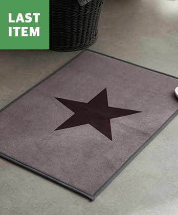 원스타 극세사 발매트 (다크그레이)