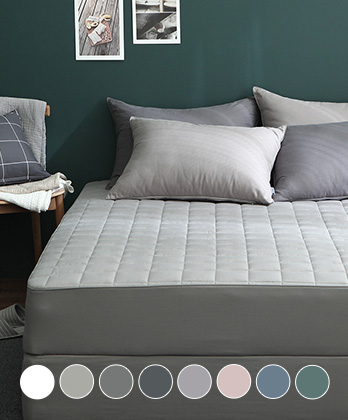 플러스 순면 누빔매트리스커버 (8color)