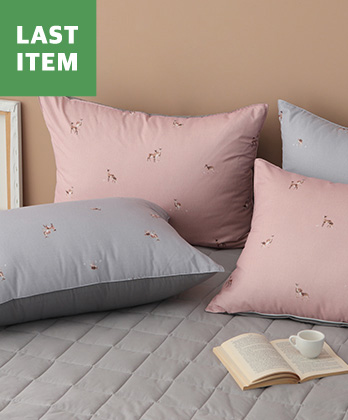 울트라파인화이바 밤비숲 베개커버 50x70 (2color)