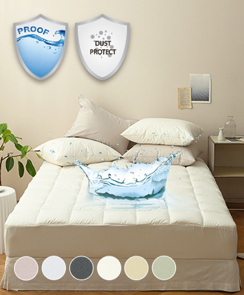 프리미엄 항균 딥슬립 토퍼형 방수매트리스커버 (6colors)