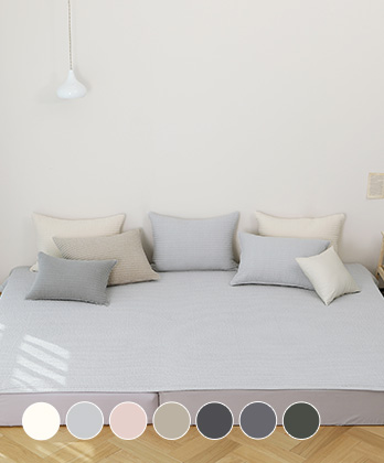 내추럴 순면 피그먼트 패밀리 밴딩침대패드 (7color)