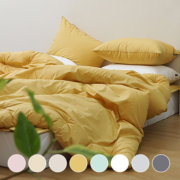 메종 고밀도 바이오워싱면 친환경 옥수수솜 차렵이불 (8colors)
