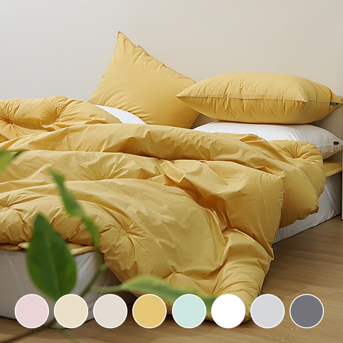 메종 고밀도 바이오워싱면 친환경 옥수수솜 차렵이불 (8colors)