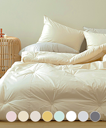 메종 고밀도 바이오워싱면 친환경 옥수수솜 차렵이불베개세트 (8colors)