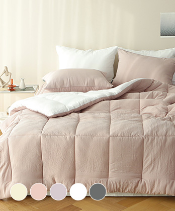 먼지없는 멜로즈 바이오워싱 양면 차렵이불 (5colors)