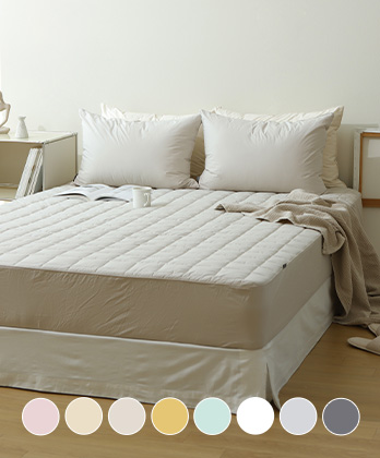 메종 고밀도순면 60수 바이오워싱 누빔매트리스커버 (8colors)