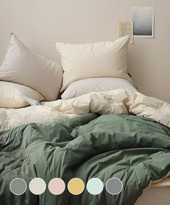 데이즈 고밀도순면 60수 바이오워싱 사박사박 양면 차렵이불 (6colors)