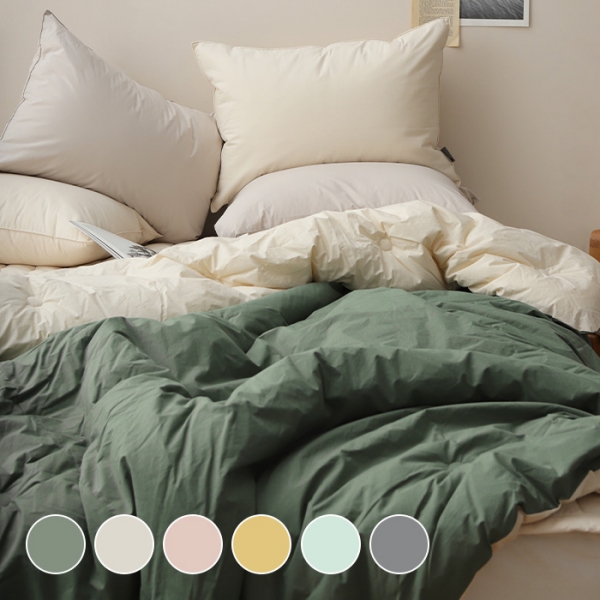 데이즈 고밀도순면 60수 바이오워싱 사박사박 양면 차렵이불 (6colors)