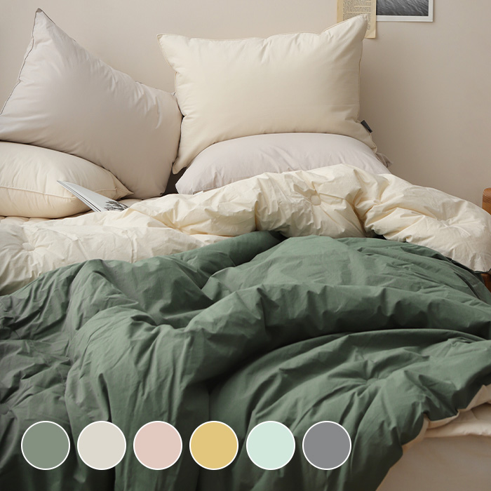 데이즈 고밀도순면 60수 바이오워싱 사박사박 양면 차렵이불 (6colors)