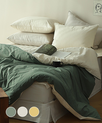 데이즈 고밀도순면 60수 바이오워싱 사박사박 이불커버베개세트 (3colors)