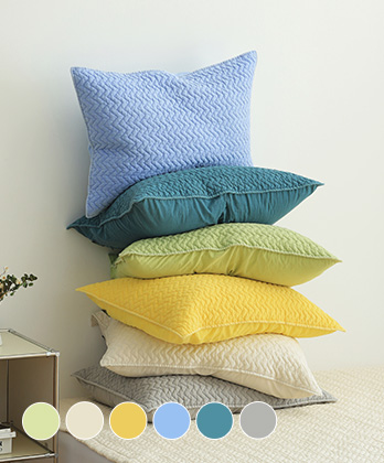 부드러운 피그먼트워싱 순면 코티지 베개커버 (6colors)