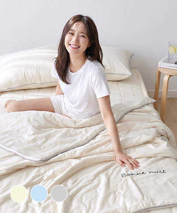 앗차가 소프트 냉감 여름 차렵이불침구세트 (3colors)