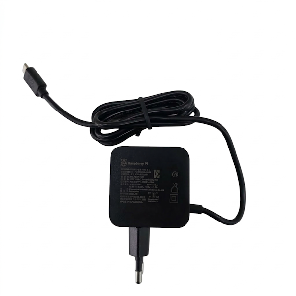27W USB-C Power Supply (5.1V 5A 라즈베리 정품 파워 서플라이)