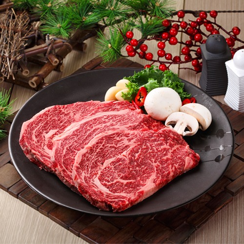 고산미소한우 스테이크용 한우 등심 300g