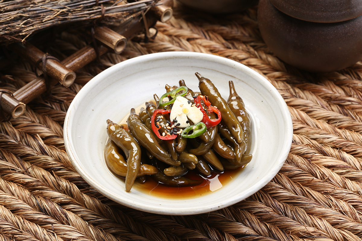 농가의부엌 청수녹초 고추 장아찌 140g