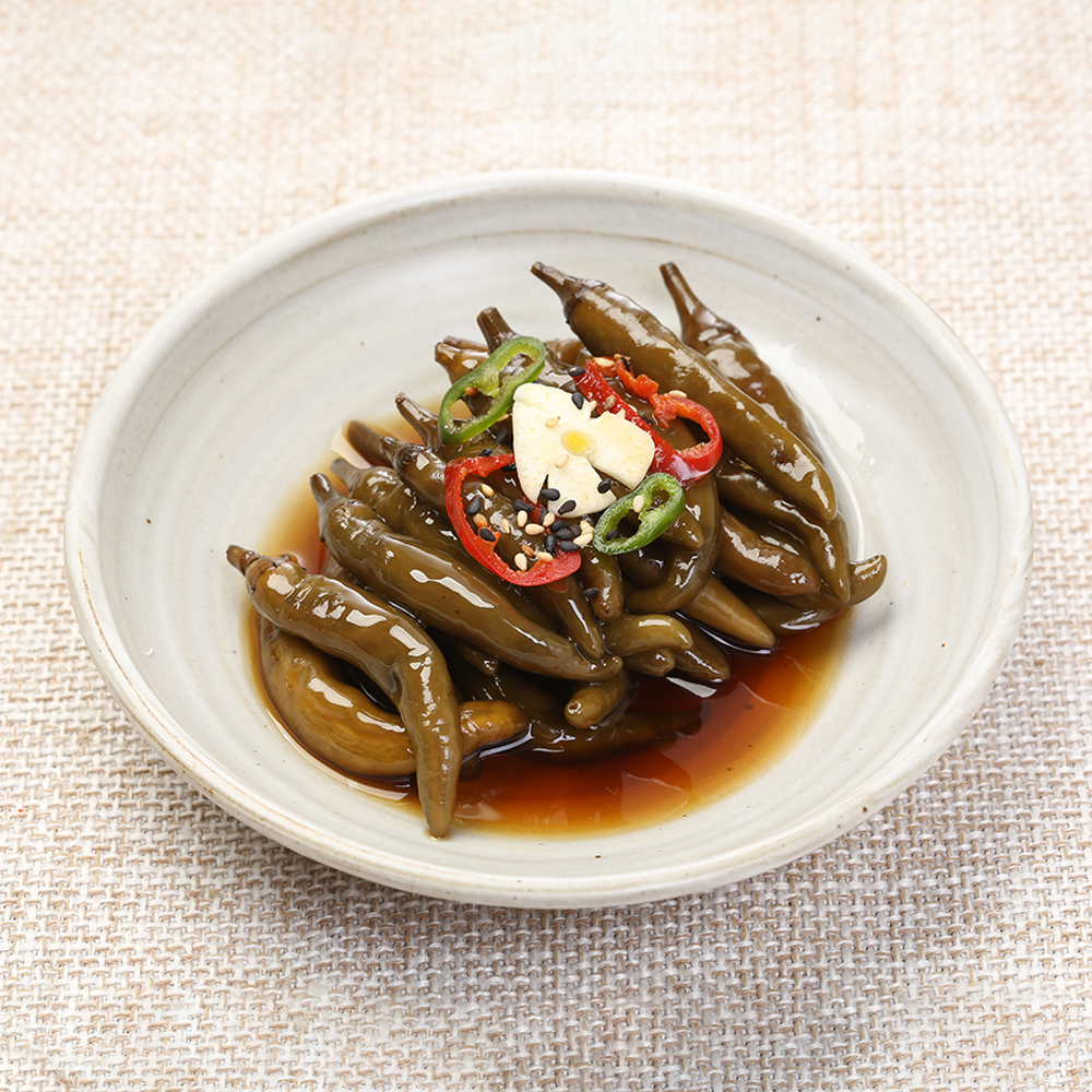 농가의부엌 청수녹초 고추 장아찌 140g