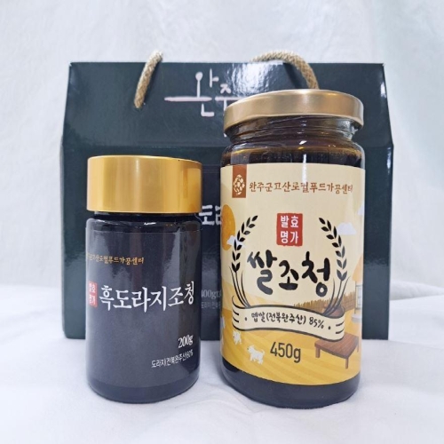 발효명가 조청세트(쌀,흑도라지조청)