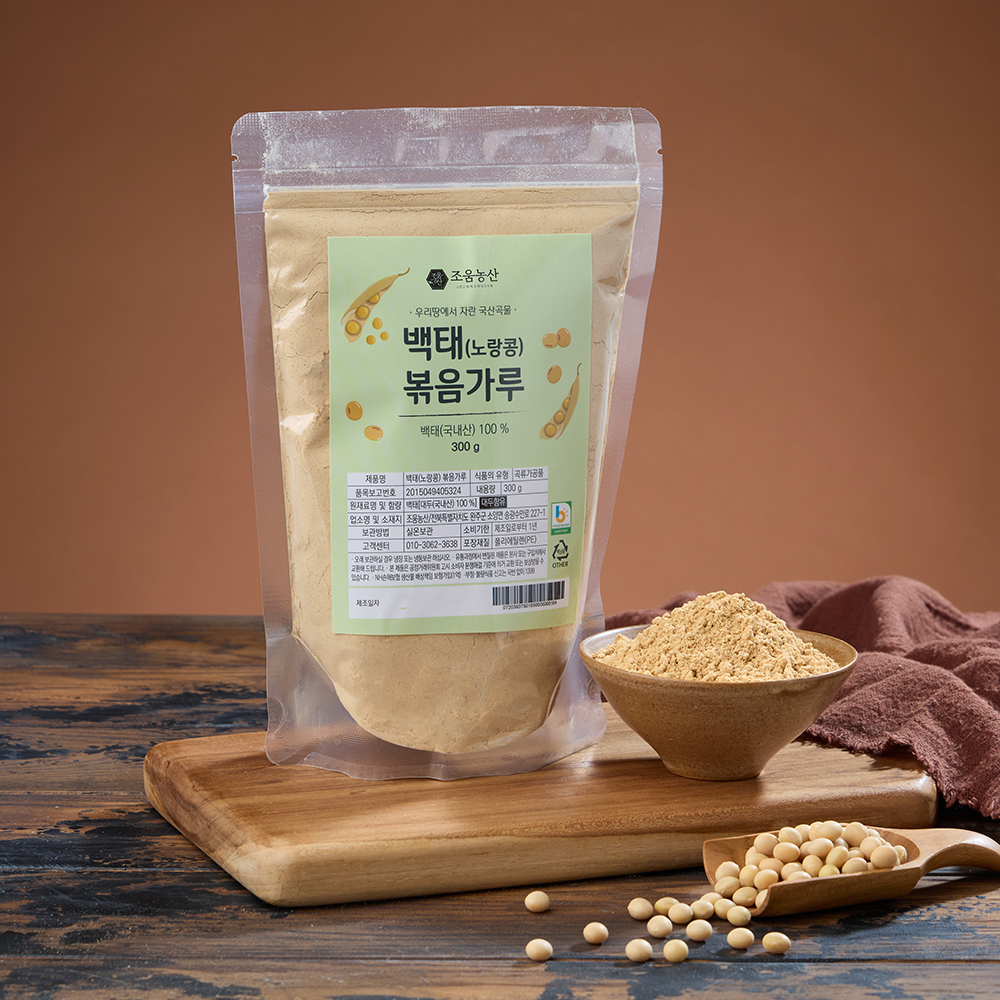 조움농산 백태(노랑콩)볶음가루 300g