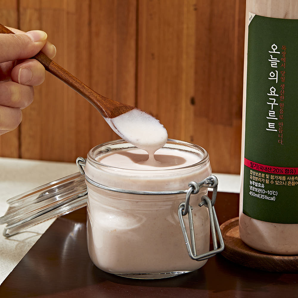 한승목장 딸기 듬뿍 첨가물 없는 수제 딸기 요거트 450ml X 3개