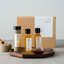 [설 명절 선물세트] 창창푸드 친절한박서방 3종 선물세트 (참기름 들기름 (각 100ml) + 들깨가루 80g)