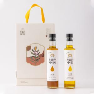 [설 명절 선물세트] 창창푸드 참기름 들기름 선물세트 300ml x 2