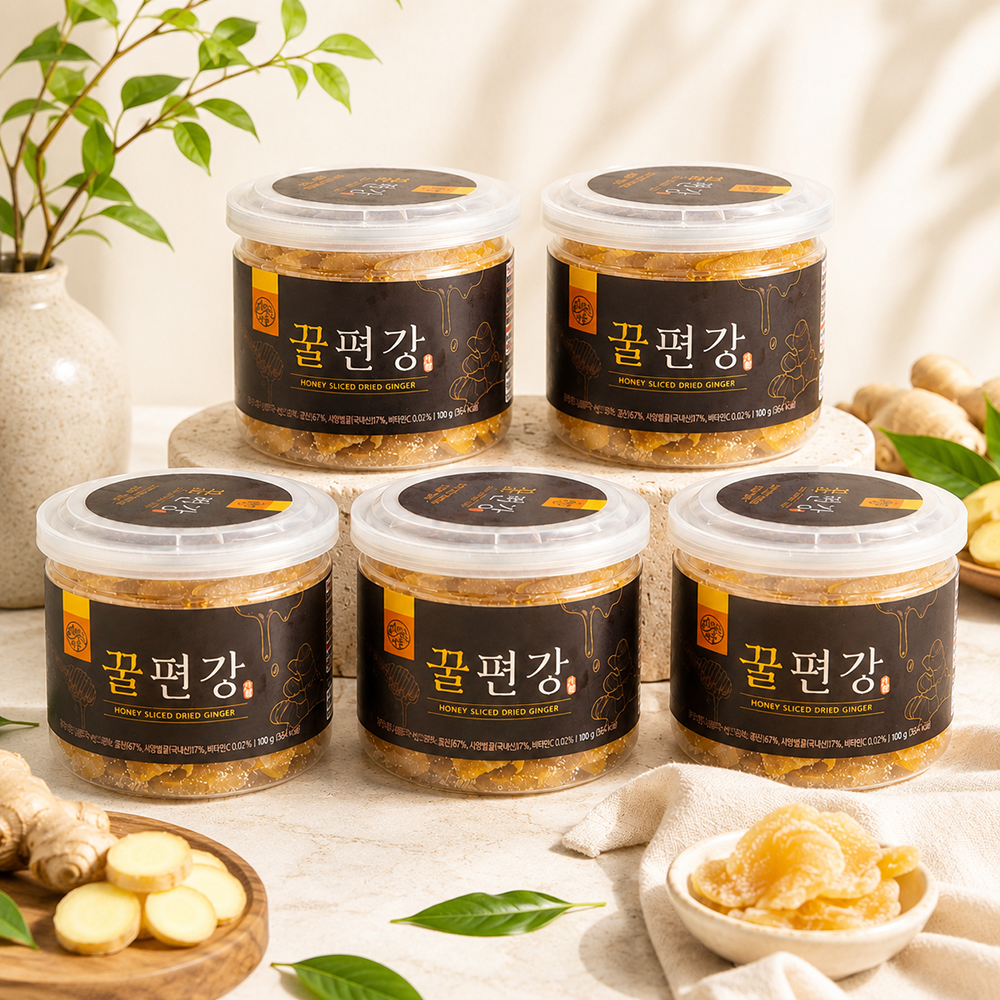 봉상생강조합 꿀편강 100gX5개입