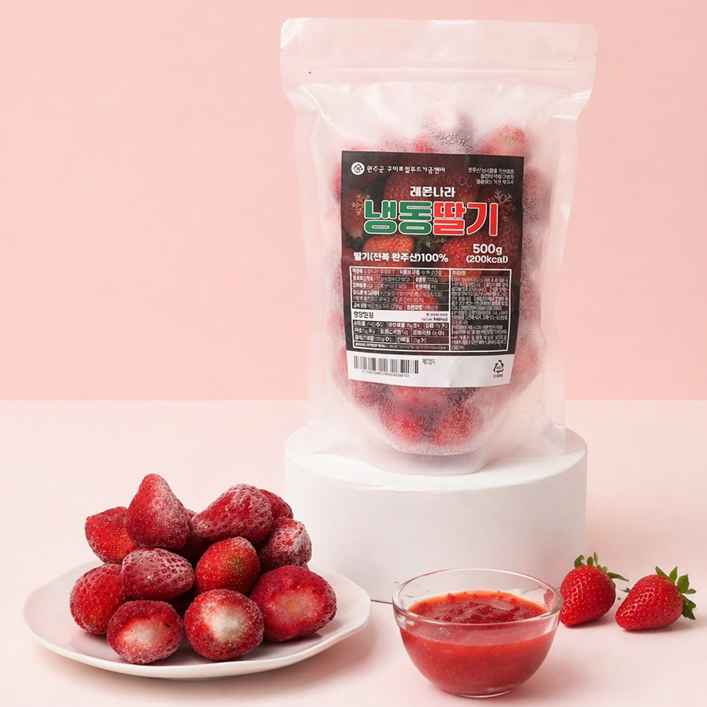 레몬나라 냉동딸기 500g