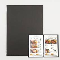 베이직 메뉴판 A4_웨이브블랙