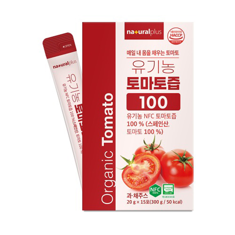 내츄럴플러스 - 유기농 토마토즙100 20g x 15포 2box