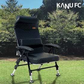 카누 블랙엠보싱 와이드 낚시의자