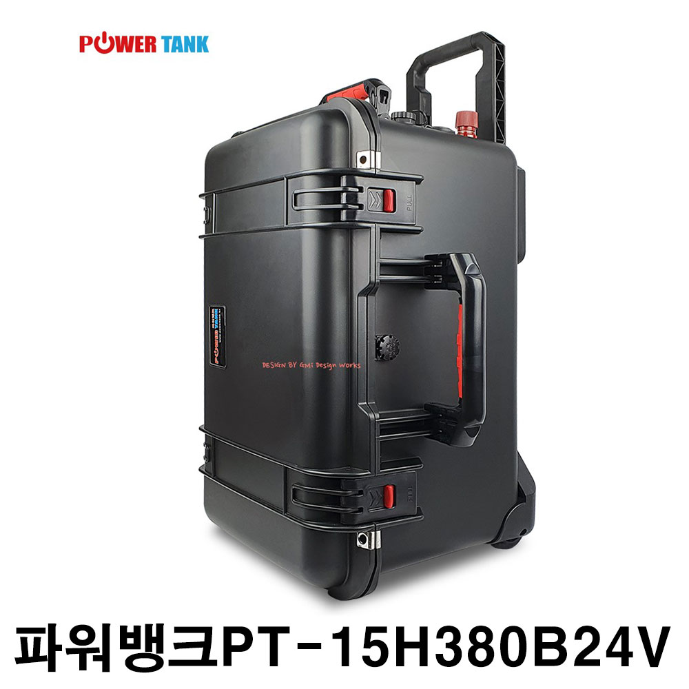파워탱크 리튬인산철 파워뱅크 PT-15H380B 24V 380A 캠핑용 낚시용 차박용 배터리 (국내제작/국내AS)