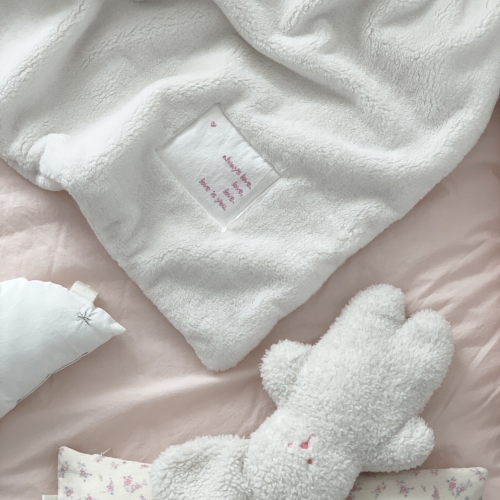 아이와 어른의 겨울 블랭킷 / 밀크 아이보리