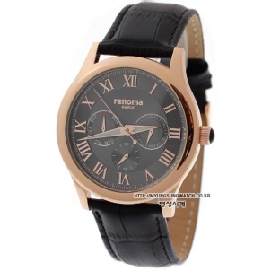 레노마 남성용 가죽시계 RE-275 M/B/B