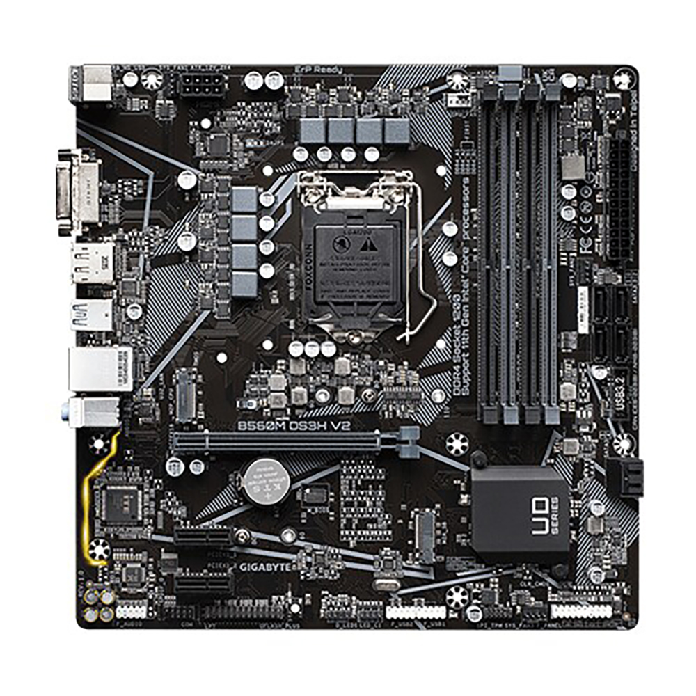 GIGABYTE B560M DS3H V2 듀러블에디션 M-ATX 1200 소켓 10세대 11세대 메인보드 백패널 포함