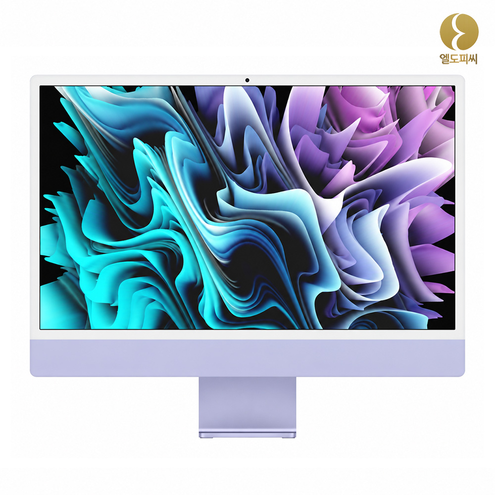 애플 아이맥 A2438 M1 8Core 16GB SSD 512GB 24인치 퍼플 4.5K 레티나 올인원PC