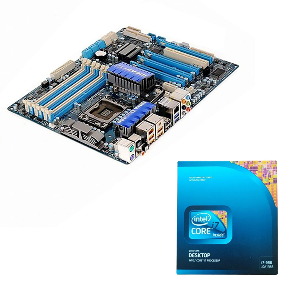 GIGABYTE GA-X58A-UD3R 메인보드+i7-930 CPU 번들 백패널 포함