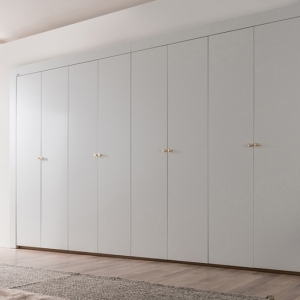 레오 무광 화이트 붙박이장(고급형)-15cm