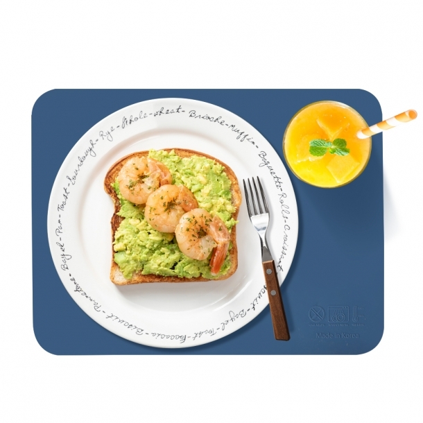 국내생산-kcc소재 다용도 실리콘 식탁 매트(사각) 4개 set