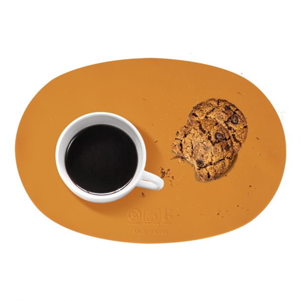 국내생산-kcc소재 실리콘 식탁 매트 (타원형) 2개 set