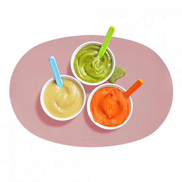 국내생산-kcc소재 실리콘 식탁 매트(타원형) 4개 set