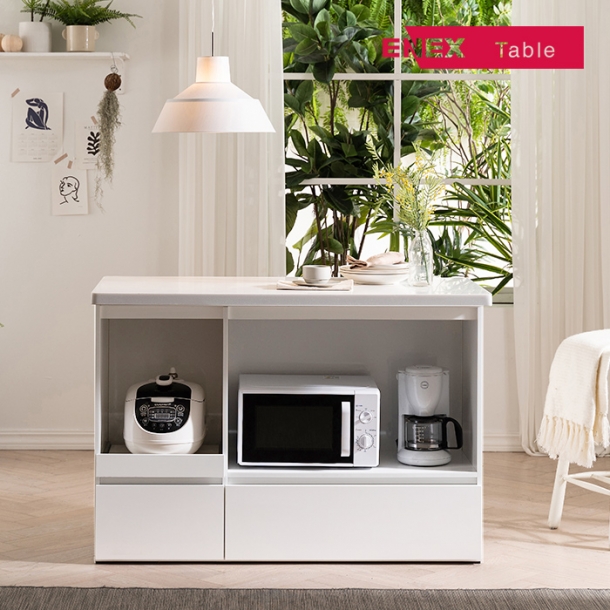 페블스톤 대리석 홈바 아일랜드식탁 1200(오픈형/무선충전멀티콘센트)