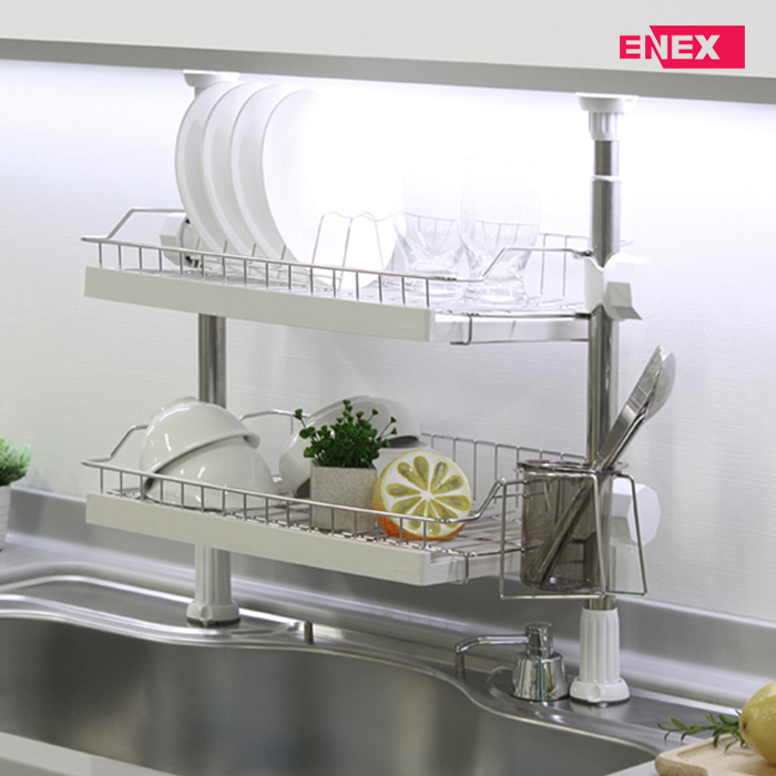 로얄 기둥식 2단 식기건조대 450