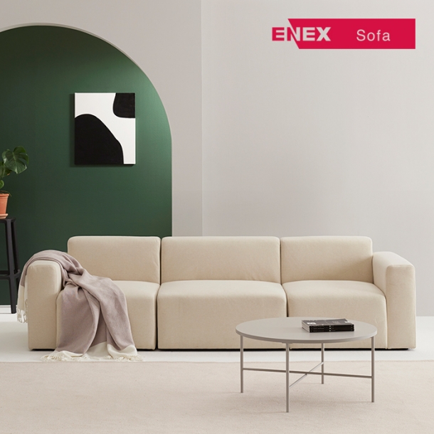 꼼마 모듈 패브릭 소파 4인용(1인+고이스+1인)