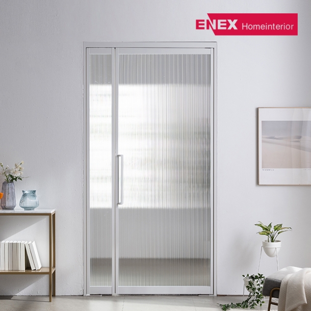 모루 유리 반자동 스윙 중문 (~1400)